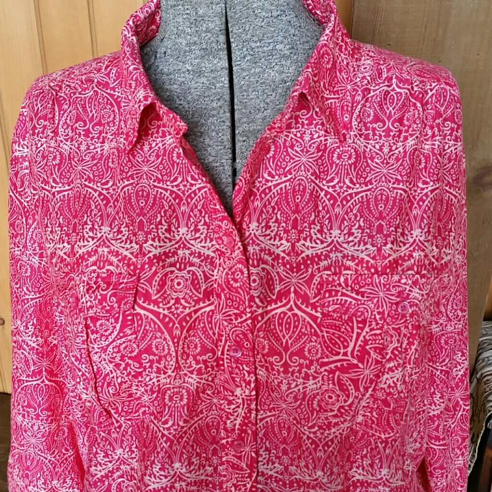 Bit & Bridle cotton button up blouse